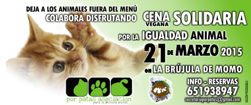 Cena Vegana Solidaria en Granada 21-Marzo 2015