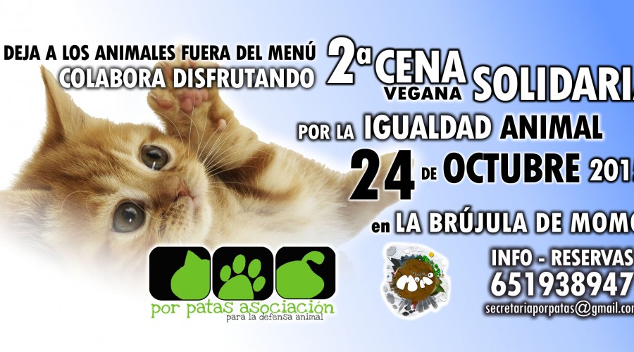 2ª Cena Vegana Solidaria en Granada 24-Octubre 2015
